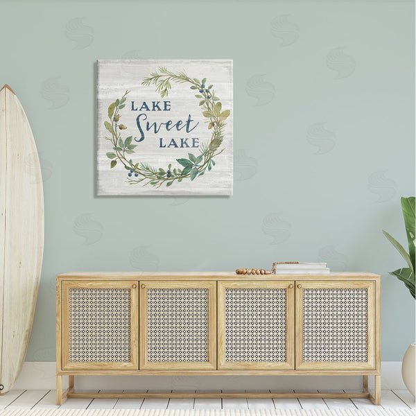 Stupell Industries Silvia Vassileva | Sweet Lake Quote Rustic Floral Botanical Frame Wall Art