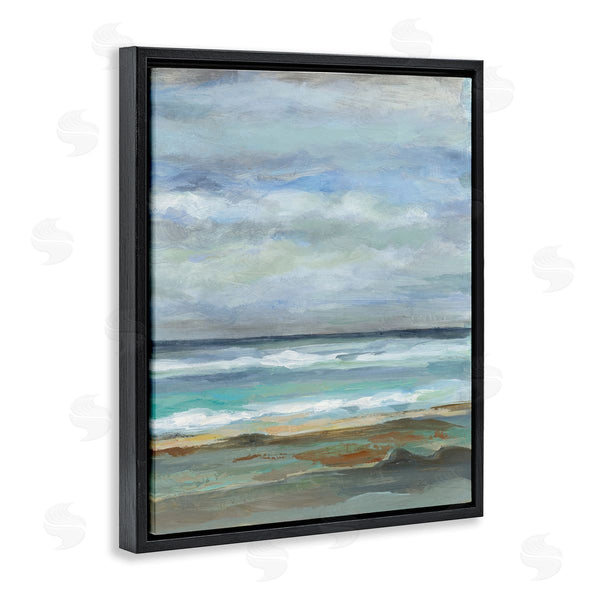 Stupell Industries Silvia Vassileva | Traditional Cloudy Seashore