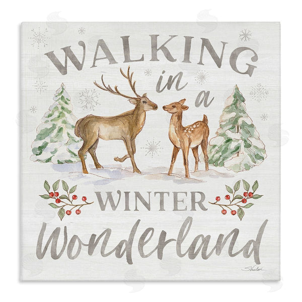 stupell industries Silvia Vassileva | Winter Wonderland Snow Scene Wall Art