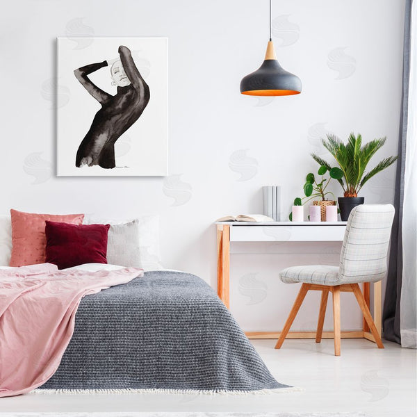 Stupell Industries Simone Elum | Fashion Illustration Girl Wall Art