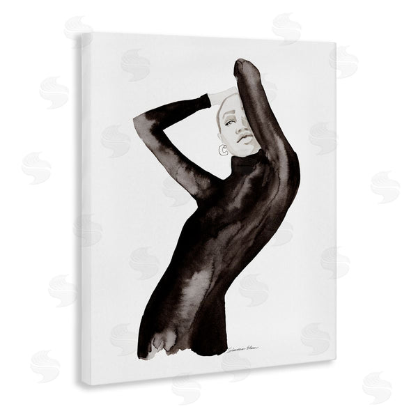 Stupell Industries Simone Elum | Fashion Illustration Girl Wall Art