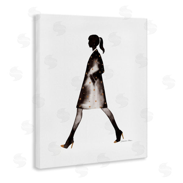 Stupell Industries Simone Elum | Girl In Black Coat Silhouette