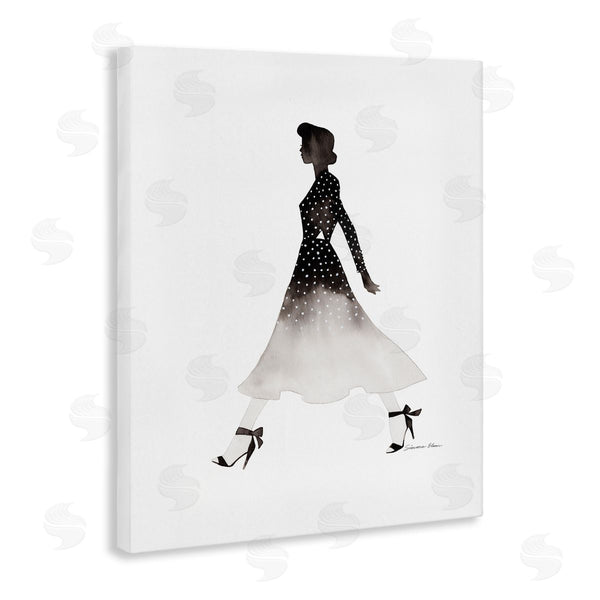 Stupell Industries Simone Elum | Girl In Black Dress Wall Art