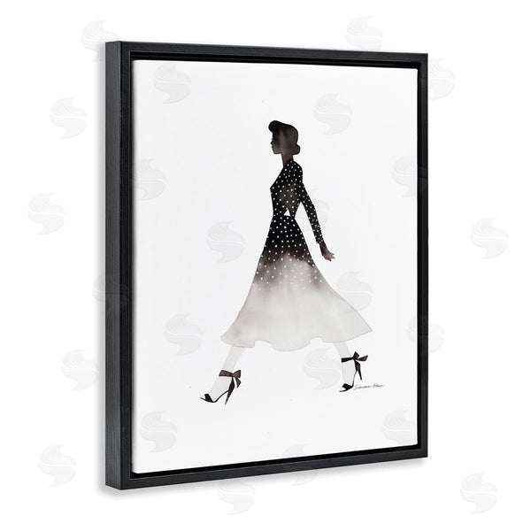 Stupell Industries Simone Elum | Girl In Black Dress Wall Art