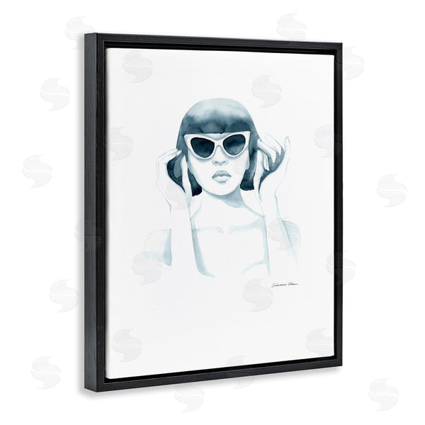 Stupell Industries Simone Elum | Girl In Retro Sunglasses Wall Art
