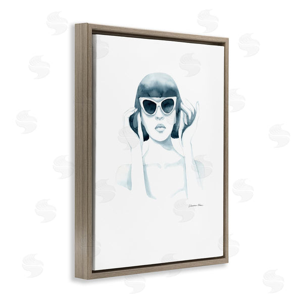 Stupell Industries Simone Elum | Girl In Retro Sunglasses Wall Art