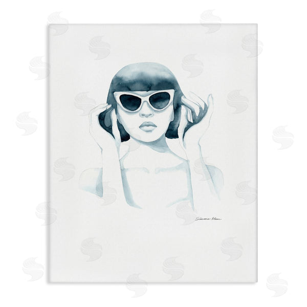 stupell industries Simone Elum | Girl in Retro Sunglasses Wall Art