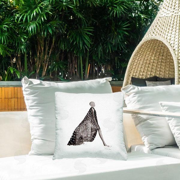 Stupell Industries Simone Elum | Glam Patterned Dress Printed Throw Pillow