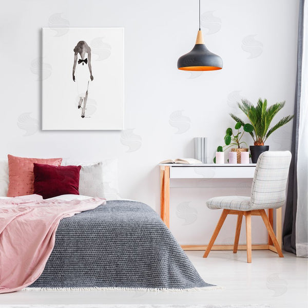 Stupell Industries Simone Elum | Minimal Woman On White Wall Art