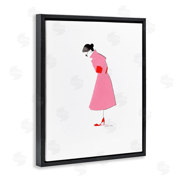 Stupell Industries Simone Elum | Pink Contemporary Girl Wall Art