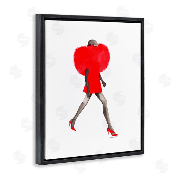 Stupell Industries Simone Elum | Red Fashion Pose Wall Art