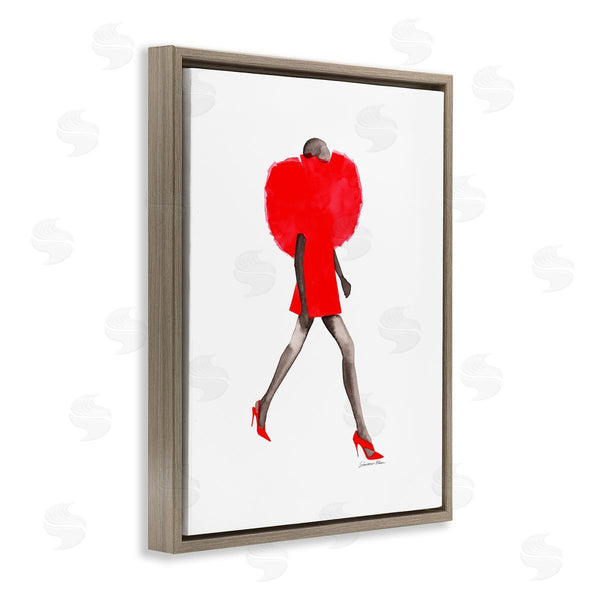 Stupell Industries Simone Elum | Red Fashion Pose Wall Art