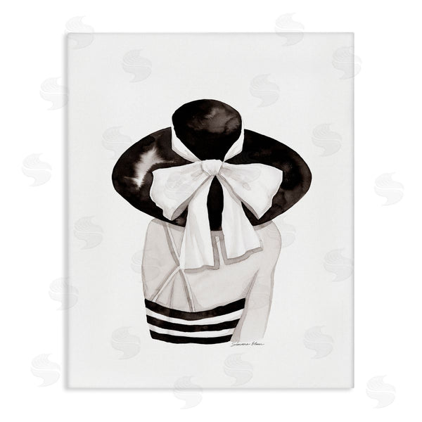 stupell industries Simone Elum | Summer Girl in Hat Wall Art