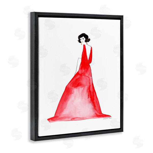 Stupell Industries Simone Elum | Woman In Red Gown Wall Art