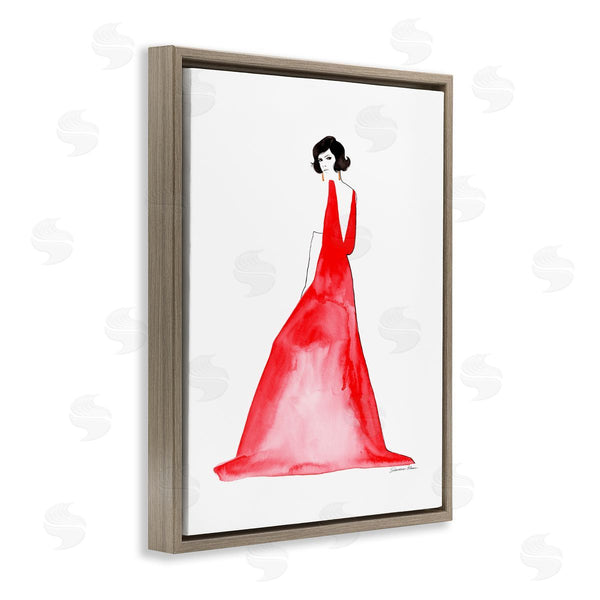 Stupell Industries Simone Elum | Woman In Red Gown Wall Art