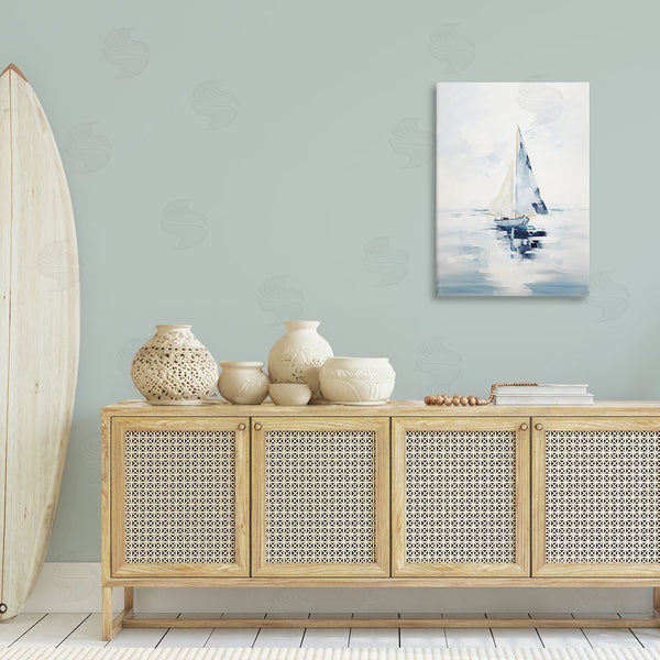 Stupell Industries Sisi And Seb | Abstract Paint Strokes Boat Wall Art