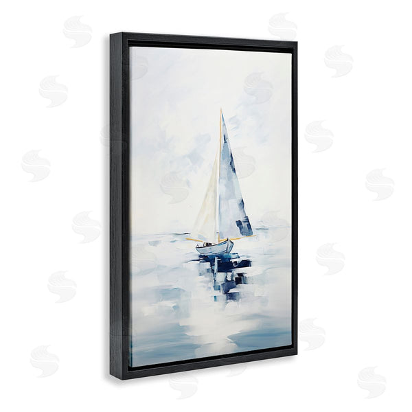 Stupell Industries Sisi And Seb | Abstract Paint Strokes Boat Wall Art