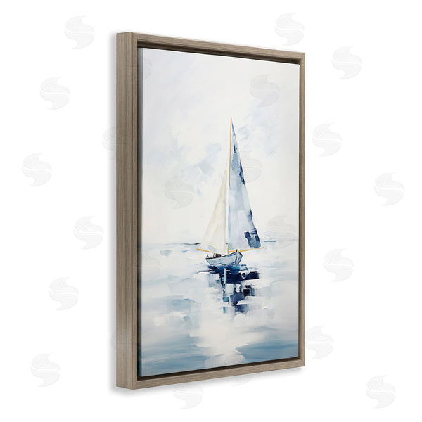 Stupell Industries Sisi And Seb | Abstract Paint Strokes Boat Wall Art