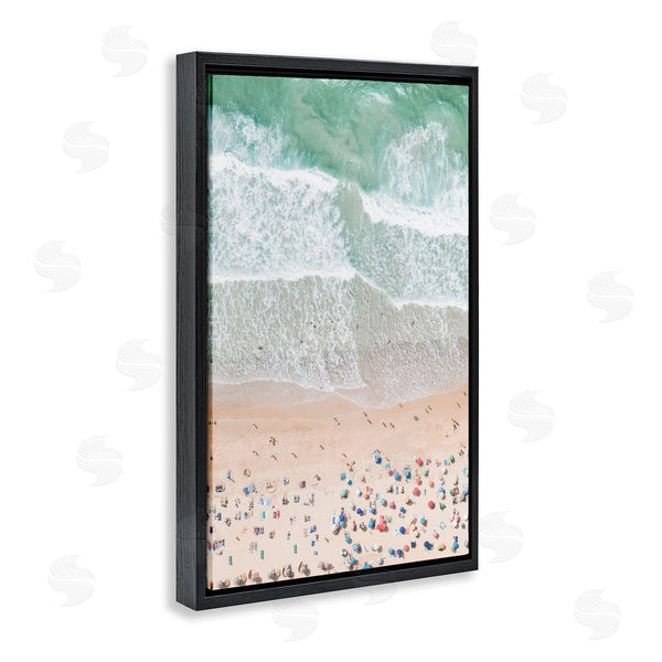 Stupell Industries Sisi And Seb | Aerial Beachgoers View Wall Art