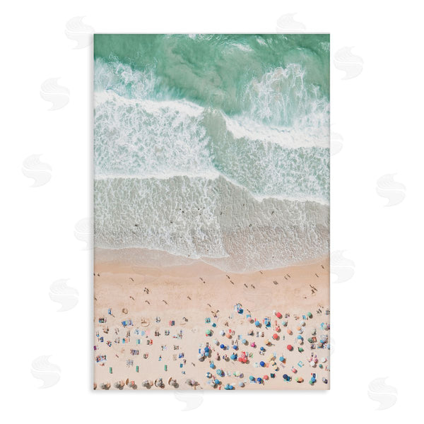 stupell industries Sisi and Seb | Aerial Beachgoers View Wall Art