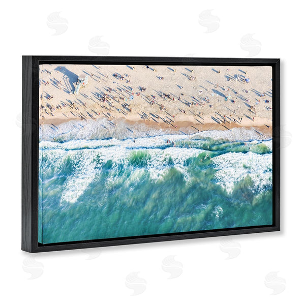 Stupell Industries Sisi And Seb | Aerial Tide Beach Foam Wall Art