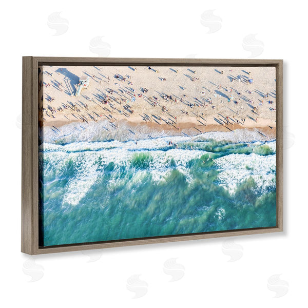 Stupell Industries Sisi And Seb | Aerial Tide Beach Foam Wall Art