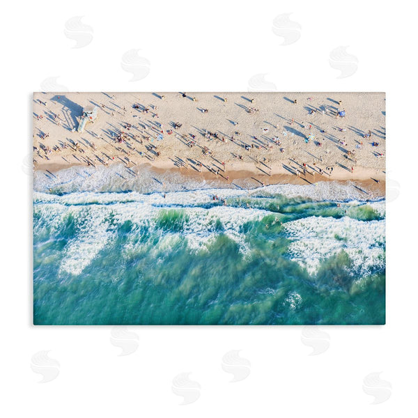 stupell industries Sisi and Seb | Aerial Tide Beach Foam Wall Art