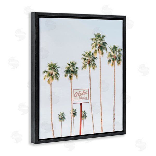Stupell Industries Sisi And Seb | Aloha Hotel With Palm Trees