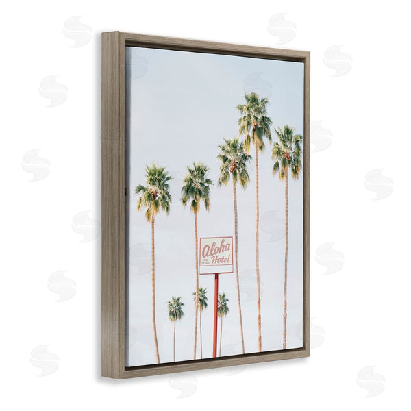 Stupell Industries Sisi And Seb | Aloha Hotel With Palm Trees