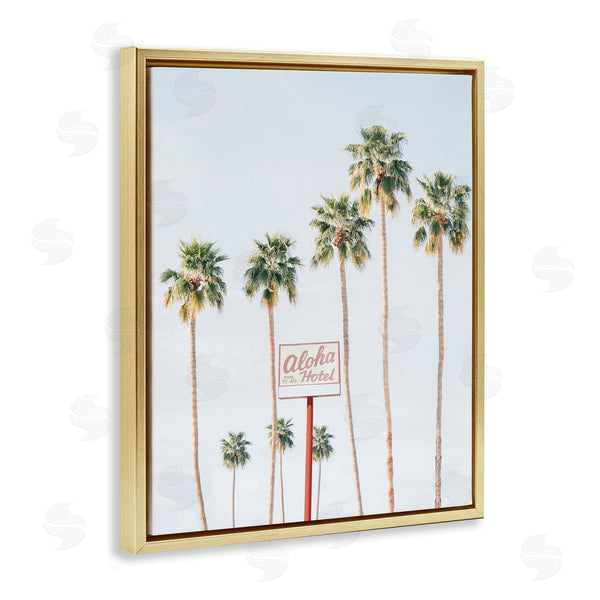 Stupell Industries Sisi And Seb | Aloha Hotel With Palm Trees