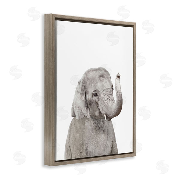Stupell Industries Sisi And Seb | Baby Elephant Portrait Wall Art