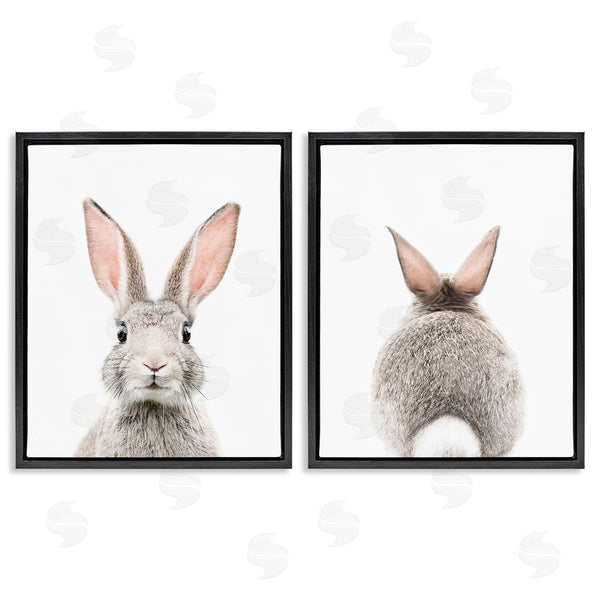 Stupell Industries Sisi And Seb | Back & Front Bunnies Wall Art