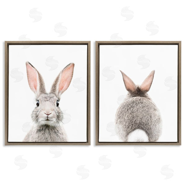 Stupell Industries Sisi And Seb | Back & Front Bunnies Wall Art