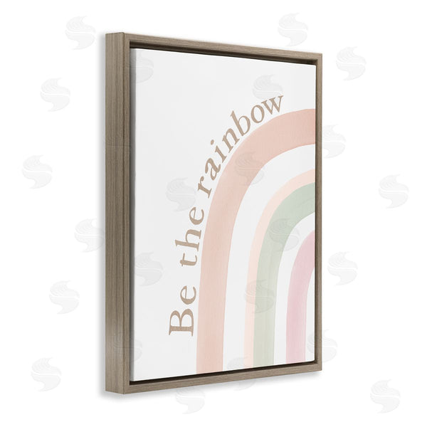 Stupell Industries Sisi And Seb | Be The Rainbow Pastel Wall Art