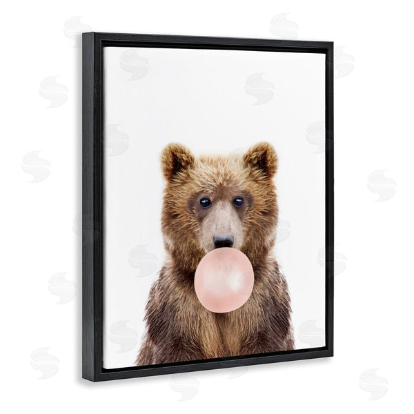 Stupell Industries Sisi And Seb | Bear With Bubblegum Wall Art