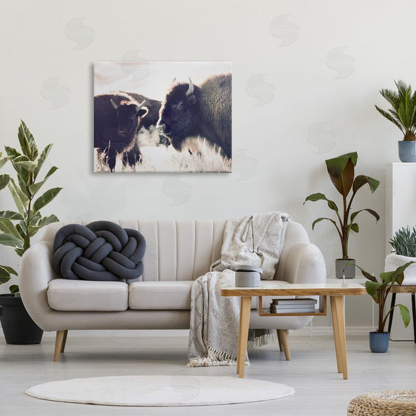 Stupell Industries Sisi And Seb | Bison Gazing In Nature Wall Art