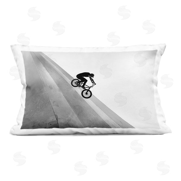 stupell industries Sisi and Seb | Black and White Biker Printed Throw Pillow