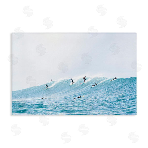 stupell industries Sisi and Seb | Blue Wave Surfers Wall Art