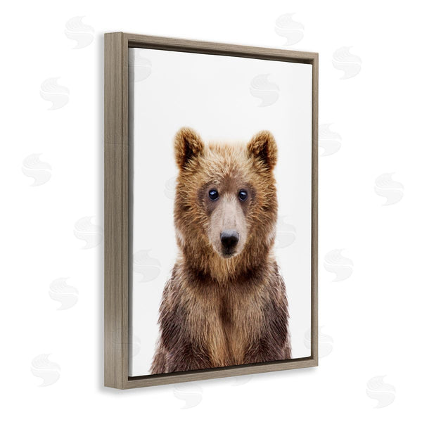 Stupell Industries Sisi And Seb | Brown Bear Portrait Wall Art
