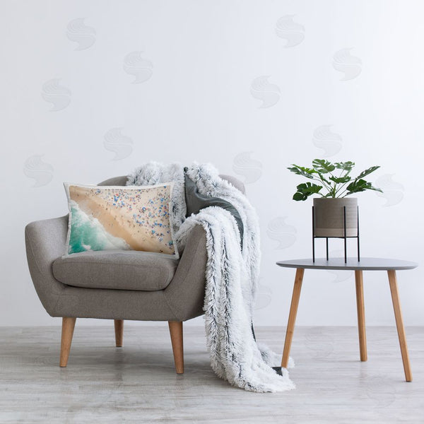 Stupell Industries Sisi And Seb | Busy Beach Summer Bliss Printed Throw Pillow