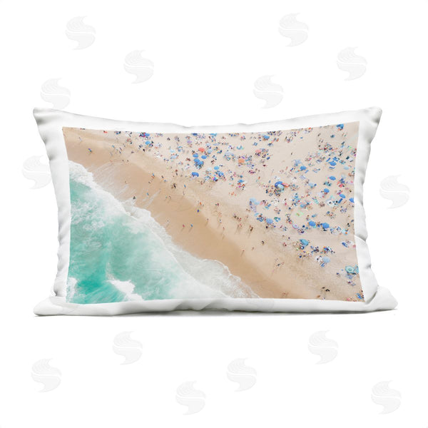 Stupell Industries Sisi And Seb | Busy Beach Summer Bliss Printed Throw Pillow