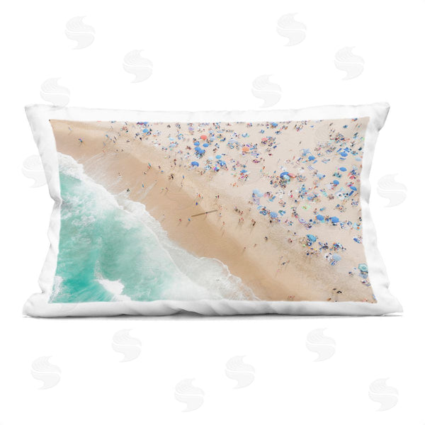stupell industries Sisi and Seb | Busy Beach Summer Bliss Printed Throw Pillow