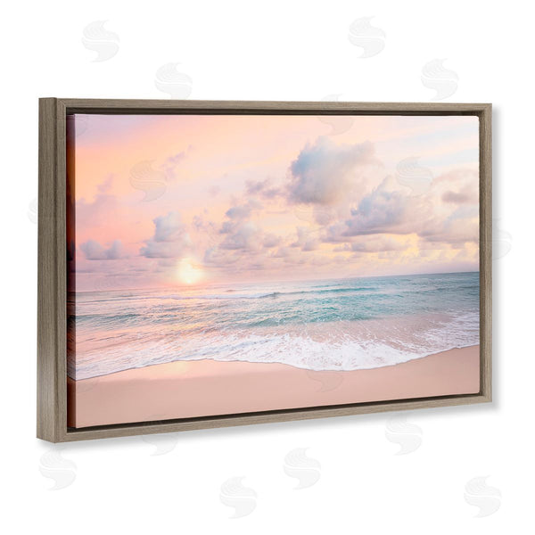 Stupell Industries Sisi And Seb | Cloudy Sunset Seaside Shore