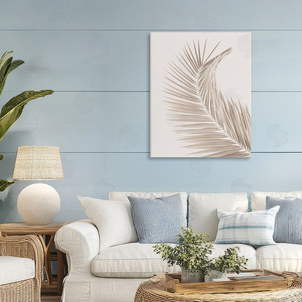 Stupell Industries Sisi And Seb | Curved Neutral Brown Palm Wall Art