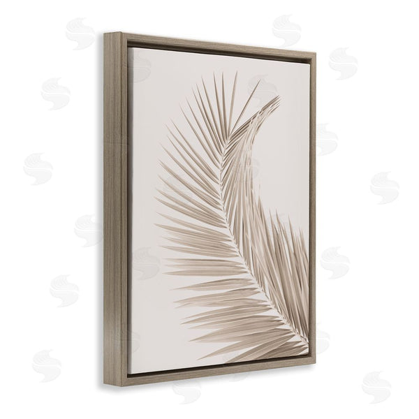 Stupell Industries Sisi And Seb | Curved Neutral Brown Palm Wall Art