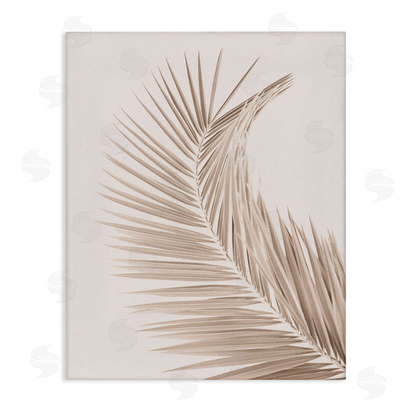 stupell industries Sisi and Seb | Curved Neutral Brown Palm Wall Art