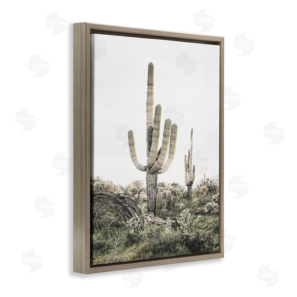Stupell Industries Sisi And Seb | Desert Landscape Cacti Wall Art