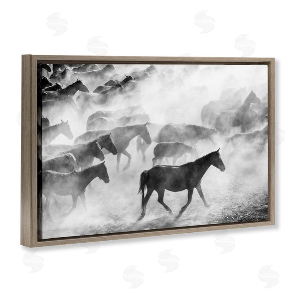 Stupell Industries Sisi And Seb | Dusty Road Horse Photograph Wall Art