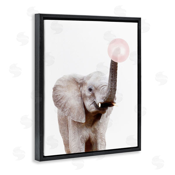 Stupell Industries Sisi And Seb | Elephant Blowing Bubblegum Wall Art
