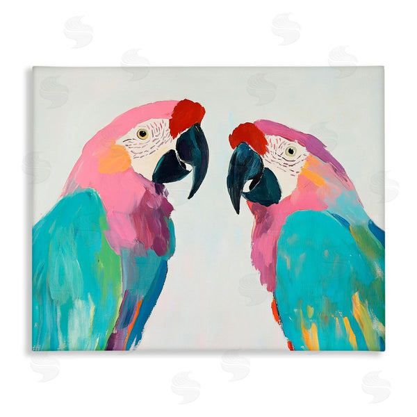 stupell industries Sisi and Seb | Exotic Pastel Macaws